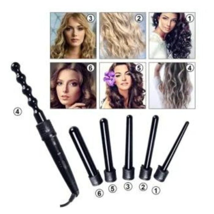 Best Multifunction Heating Hair Curler 6in1 Hair Styling Curling Iron Sets By martshopx