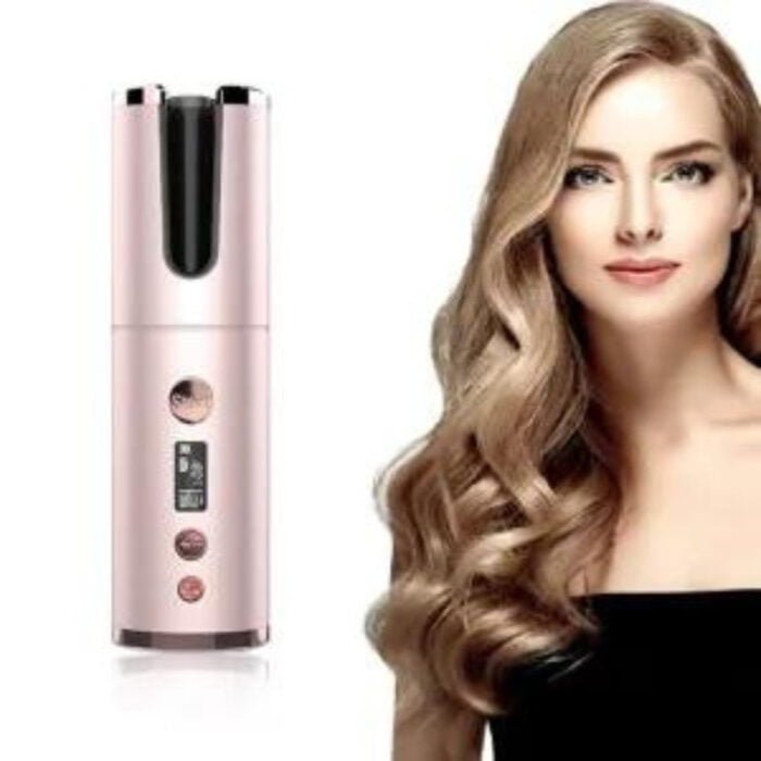 Best Wireless Rechargeable Electric Hair Curler Rotating Portable HairdresserBy MartshopX